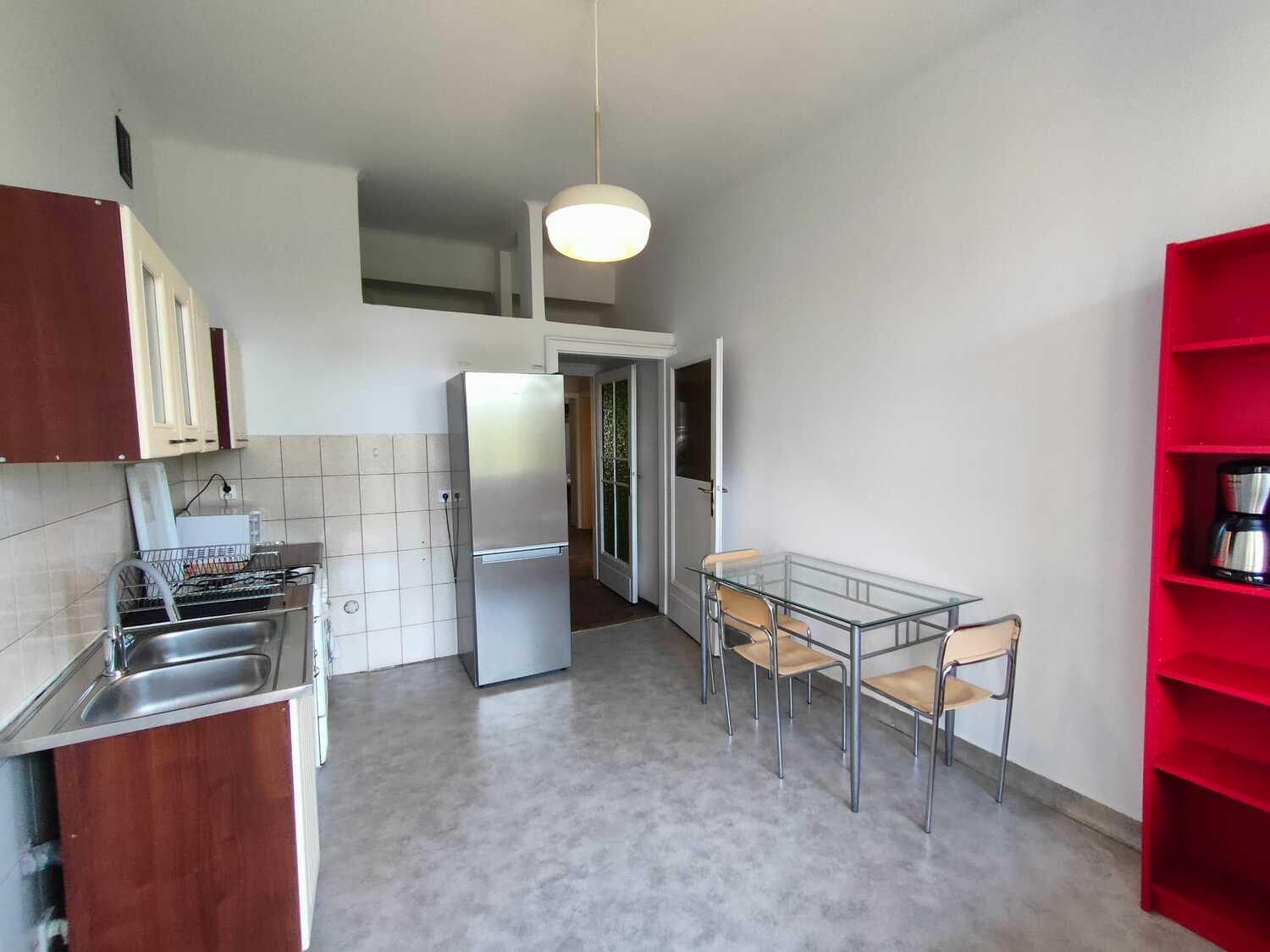 Kitchen with balcony