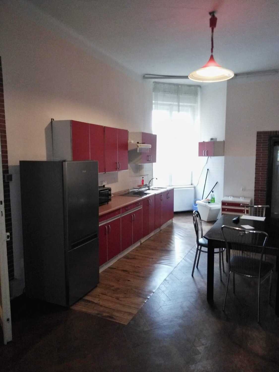 Living room with kitchen